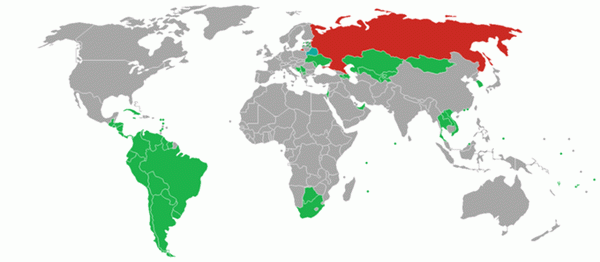 Страны, куда можно поехать без визы для получения изображений России